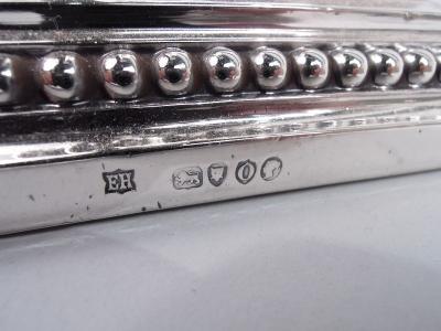  William Hutton Sons Pair of English Victorian Neoclassical Sterling Silver Candlesticks