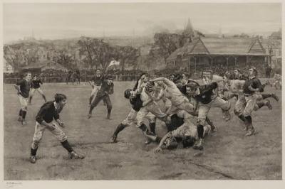  William Overhand A Football Match Scotland v England by William Overhand