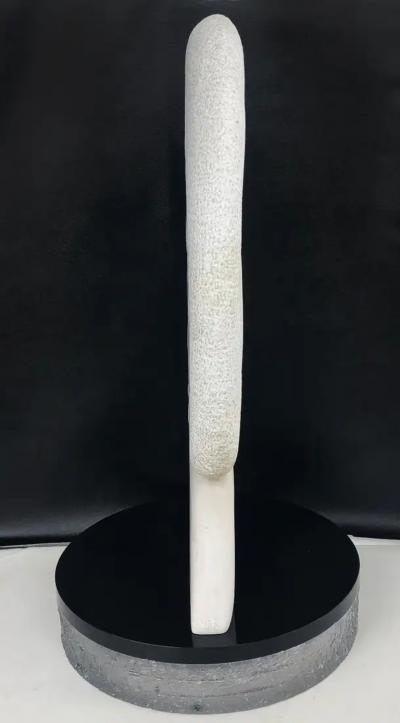  William P Katz Vintage William P Katz Abstract Carved Marble Sculpture Signed WPK