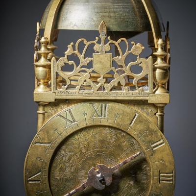  William Sellwood 17th Century First Period Lantern Clock by William Sellwood Original Balance