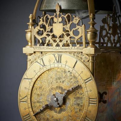  William Sellwood 17th Century First Period Lantern Clock by William Sellwood Original Balance