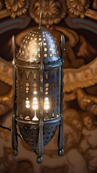  Winkelman Van der Bijl Amsterdam School of Design Metal Cut Out Table Lamp Winkelman Van der Bijl