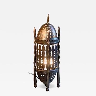  Winkelman Van der Bijl Amsterdam School of Design Metal Cut Out Table Lamp Winkelman Van der Bijl