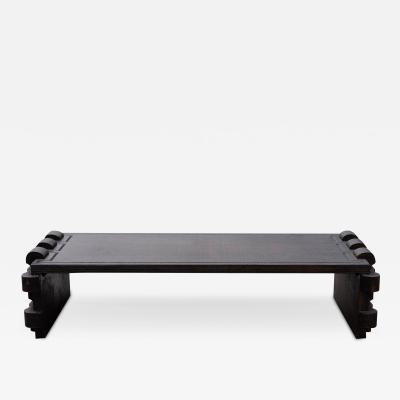  Witco Jungle Room Style Mid Century Modern Carved Wood Coffee Table by Witco