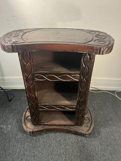  Witco MID CENTURY BRUTALIST METAL AND CARVED WOOD DON QUIXOTE BAR BY WITCO