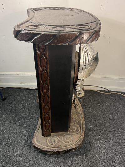  Witco MID CENTURY BRUTALIST METAL AND CARVED WOOD DON QUIXOTE BAR BY WITCO