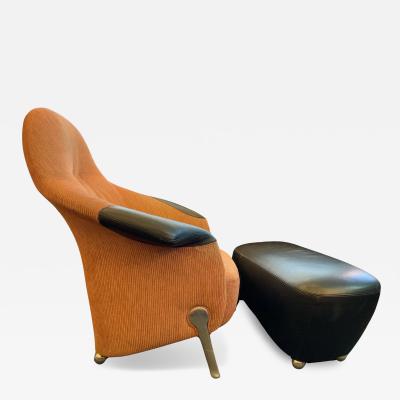  Wittmann 1970s Franz Wittmann Relax Chair and Ottoman