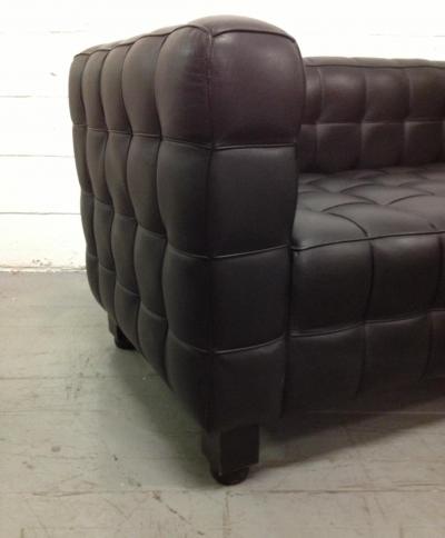  Wittmann Wittmann Kubus Sofa by Josef Hoffmann Labeled