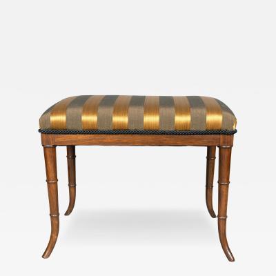  Wood Hogan Regency Style Rosewood Bench