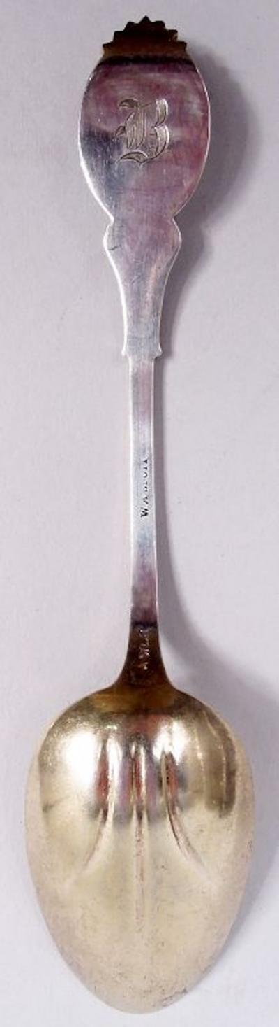  Wood Hughes Wood Hughes New York Medallion Diana Coin Silver Teaspoons