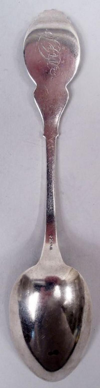  Wood Hughes Wood Hughes New York Medallion Diana Coin Silver Teaspoons