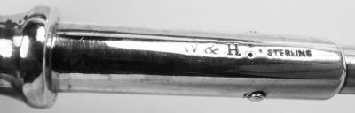  Wood Hughes Wood Hughes New York Sterling Silver Medallion Inspired Punch Ladle