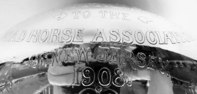 Woodside Sterling Co Antique Edwardian Trophy with New Jersey Road Horse Racing Association