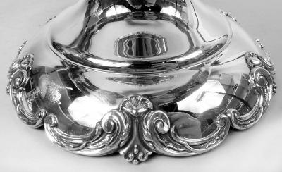  Woodside Sterling Co Antique Edwardian Trophy with New Jersey Road Horse Racing Association