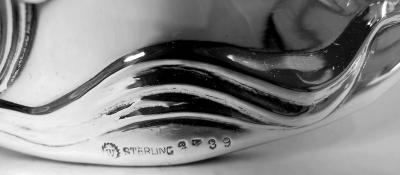  Woodside Sterling Co Pair of Antique American Art Nouveau Sterling Silver Candlesticks