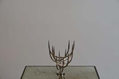  Xavier Feal Rare Polished Stainless Steel Candle Tree by Xavier Feal