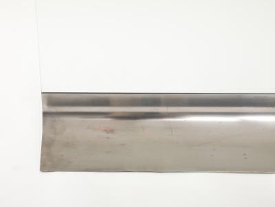  Xavier Feal Xavier F al Glass Brushed Stainless Steel Fire Screen France c 1970