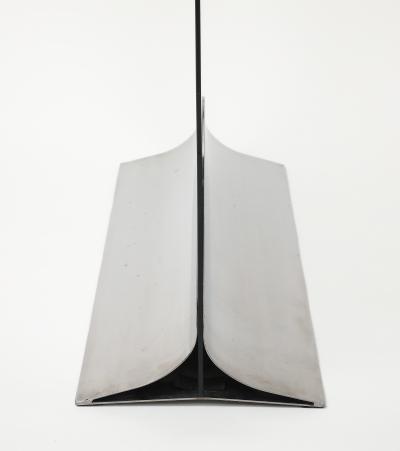  Xavier Feal Xavier F al Glass Brushed Stainless Steel Fire Screen France c 1970