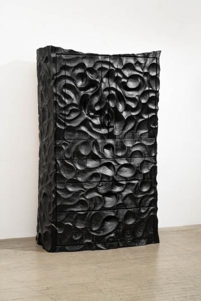  Yard Sale Project Yard Sale Project Pure Black Wavy Front Dresser UK 2024