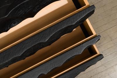  Yard Sale Project Yard Sale Project Pure Black Wavy Front Dresser UK 2024