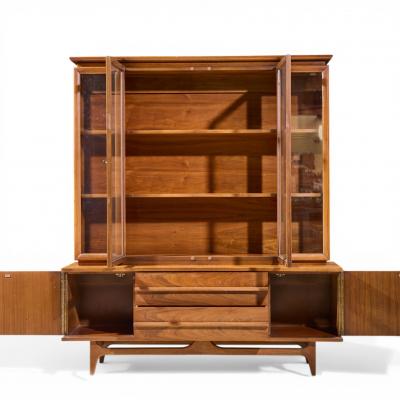  Young Manufacturing Company Young Manufacturing Mid Century Credenza and Hutch