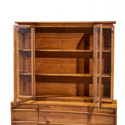  Young Manufacturing Company Young Manufacturing Mid Century Credenza and Hutch