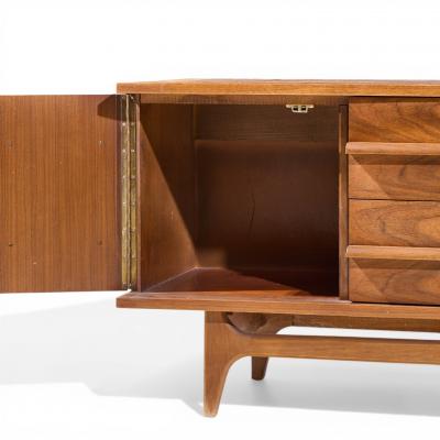  Young Manufacturing Company Young Manufacturing Mid Century Credenza and Hutch