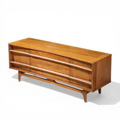  Young Manufacturing Company Young Manufacturing Mid Century Credenza and Hutch