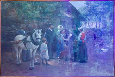  Young Naval Conscript Antique French Painting by Julien Le Blant