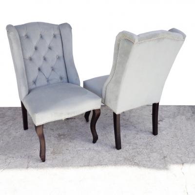  Z Gallerie Mirrored Table and Archer Dining Chairs by Z Gallerie