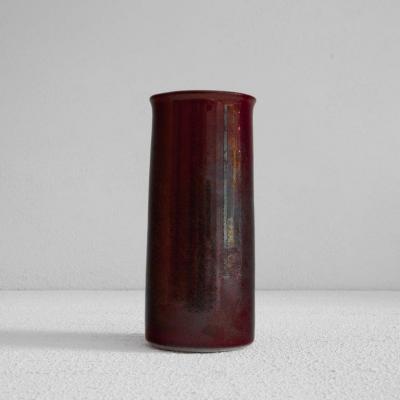  Zaalberg Meindert Zaalberg Hand Signed Purple Metallic Glazed Studio Pottery Vase