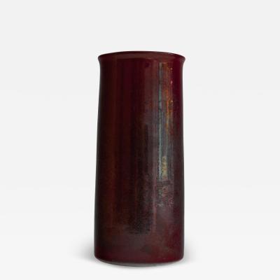  Zaalberg Meindert Zaalberg Hand Signed Purple Metallic Glazed Studio Pottery Vase