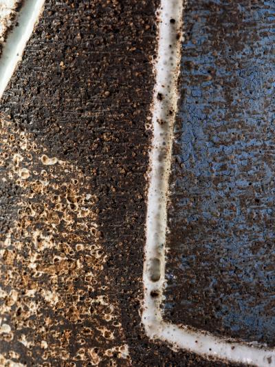  Zaalberg Zaalberg Holland glazed stoneware vase 1950s