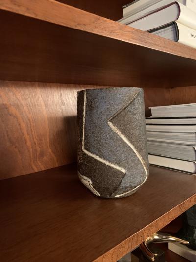  Zaalberg Zaalberg Holland glazed stoneware vase 1950s