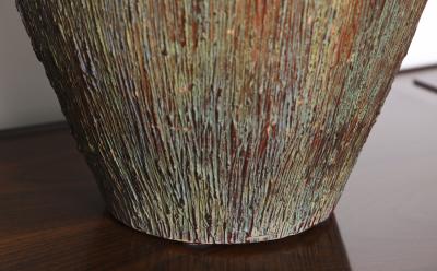  Zaccagnini Large Scale Textured Vase by Zaccagnini