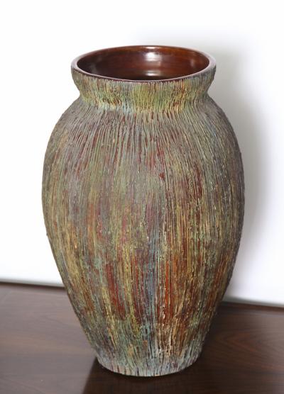  Zaccagnini Large Scale Textured Vase by Zaccagnini