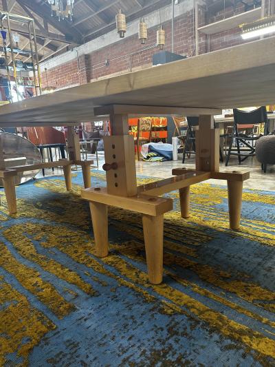  Zanotta 1950s Italian Bramante Beech Dining Work Studio Table by Castiglioni for Zanotta