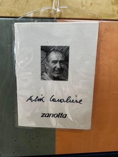  Zanotta Signed Zanotta Genesio Chest of Drawers in Veneered Wood by Alik Cavaliere