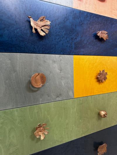  Zanotta Signed Zanotta Genesio Chest of Drawers in Veneered Wood by Alik Cavaliere