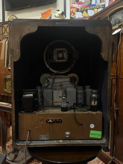  Zenith Electronics 1937 Zenith 6 S 128 Tombstone Walnut Tube Radio Restored with Bluetooth