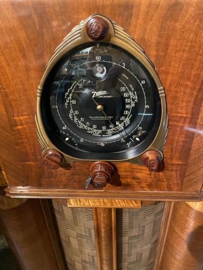  Zenith Electronics 1938 Zenith Model 12S265 Restored Bluetooth Radio Art Deco