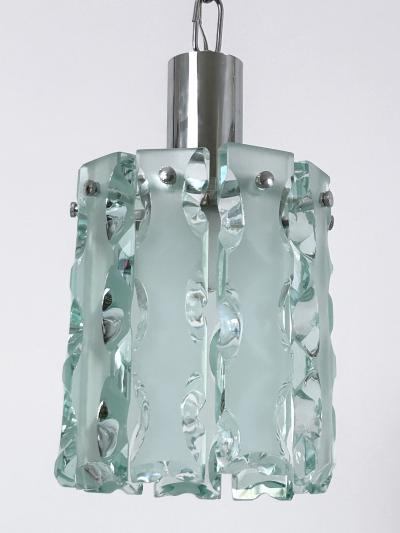  ZeroQuattro Set of Two Elegant Mid Century Modern Pendant Lamps by Zero Quattro Italy 1970s