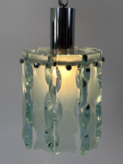  ZeroQuattro Set of Two Elegant Mid Century Modern Pendant Lamps by Zero Quattro Italy 1970s