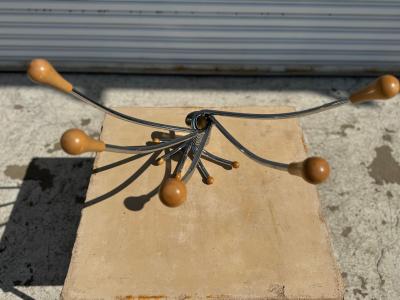  Zerodisegno 23 H Pas de Urbino Zerodisegno Wall Mounted Swivel Coat Rack with wood