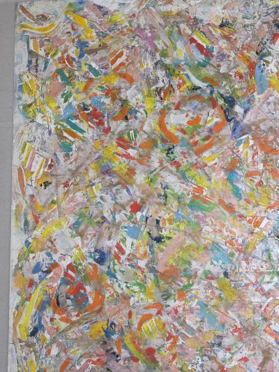 Zoragozo Zoragozo Signed Abstract Acrylic on Layered Panels c 1970 63 x 63 inches