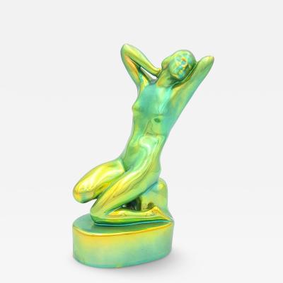  Zsolnay Zsolnay Art Deco Nude Hungary circa 1920