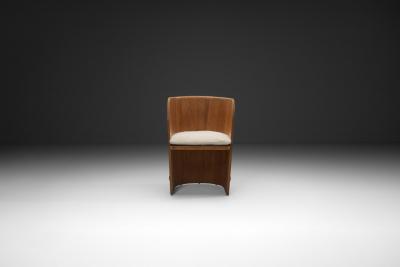  by M belfabrik Pine Barrel Armchair by by M belfabrik Sweden 1940s