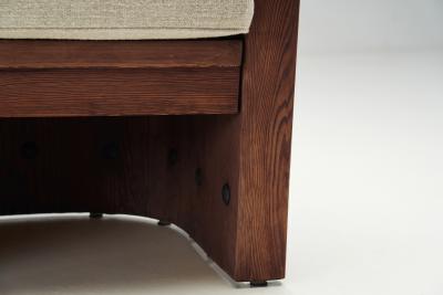  by M belfabrik Pine and Iron Armchair for by M belfabrik Sweden 1940s