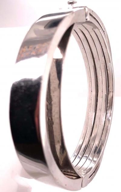  de Grisogono Allegra de Grisogono Style White and Colored Black Diamond Bangle 14 Karat