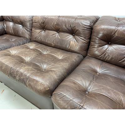 de Sede 1970 s Leather Sofa Denmark